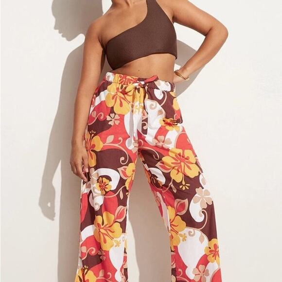 NWT FAITHFULL THE BRAND Celvia Pant Ulani Floral  Sold at Anthropologie Size 8 - Picture 6 of 9
